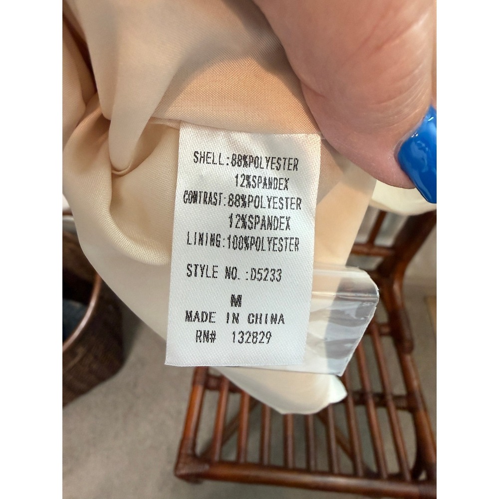 Miou Muse Womens Brown Cream Colorblock Faux Suede Checkerboard Mini Dress M NEW - Picture 4 of 9